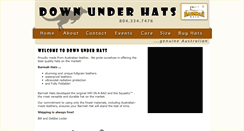Desktop Screenshot of downunderhats.com