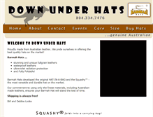 Tablet Screenshot of downunderhats.com